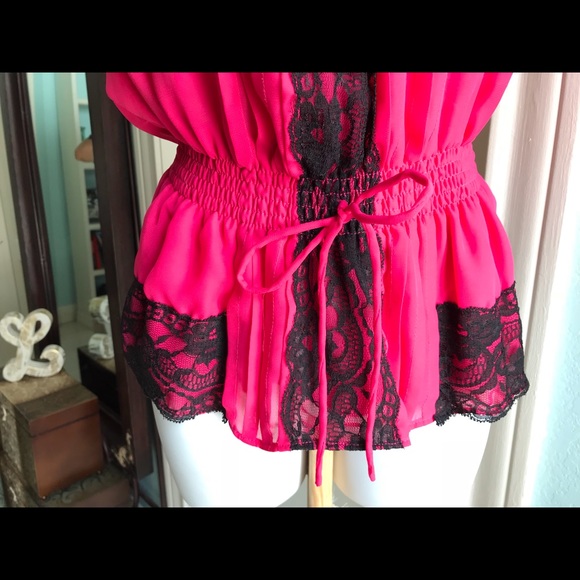 Hot Pink Blouse - Picture 3 of 5